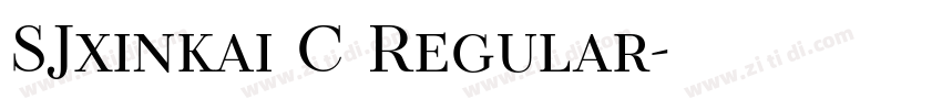 SJxinkai C Regular字体转换